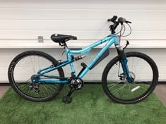 APOLLO WOMENS FS26S FULL SUSPENSION MOUNTAIN BIKE 14" FRAME 26" WHEELS 18 SPEED GRIP SHIFT GEARS::: LOCATION - FRONT FLOOR(COLLECTION OR OPTIONAL DELIVERY AVAILABLE)