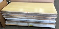 1 X PALLET OF ASSORTED INTERIOR DOORS TO INCLUDE CERTIFIED FIRE DOOR APPROX SIZE 204 X 83CM: LOCATION - FRONT FLOOR(COLLECTION OR OPTIONAL DELIVERY AVAILABLE)