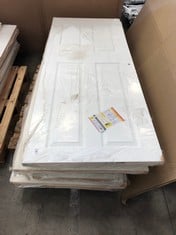 1 X PALLET OF ASSORTED INTERIOR DOORS TO INCLUDE PREMDOR CERTIFIED FIRE DOOR APPROX SIZE 198 X 84CM: LOCATION - FRONT FLOOR(COLLECTION OR OPTIONAL DELIVERY AVAILABLE)