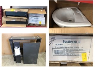 QUANTITY OF ITEMS TO INCLUDE ROCA WHITE CERAMIC SANITARY FIXTURE:: LOCATION - A RACK(COLLECTION OR OPTIONAL DELIVERY AVAILABLE)