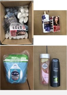 QUANTITY OF ASSORTED BEAUTY ITEMS TO INCLUDE DOVE MEN CARE + SHOWER GEL - COLLECTION ONLY - LOCATION RIGHT RACK