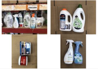 QUANTITY OF ASSORTED HOME ITEMS TO INCLUDE DISINFECTANT SURFACE SPRAY - COLLECTION ONLY - LOCATION RIGHT RACK