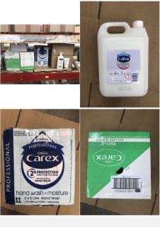 QUANTITY OF ASSORTED HEALTH/BEAUTY ITEMS TO INCLUDE CAREX REFILL PACKS HAND SOAP - COLLECTION ONLY - LOCATION RIGHT RACK