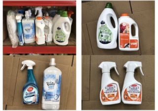 QUANTITY OF ASSORTED CLEANING ITEMS TO INCLUDE CLEA & TICK SPRAY - COLLECTION ONLY - LOCATION RIGHT RACK