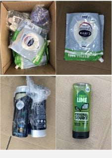 QUANTITY OF ASSORTED BEAUTY ITEMS TO INCLUDE ORIGINAL SOURCE LIME SHOWER GEL - COLLECTION ONLY - LOCATION RIGHT RACK