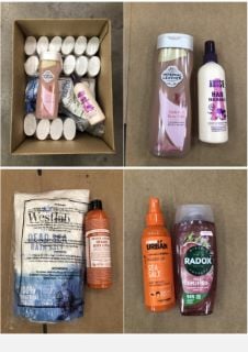 QUANTITY OF ASSORTED BEAUTY ITEMS TO INCLUDE TO INCLUDE IMPERIAL LEATHER MALLOW & ROSE MILK SHOWER GEL - COLLECTION ONLY - LOCATION RIGHT RACK