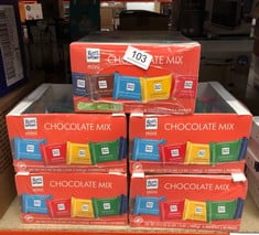 5 X RITTER SPORT VARIETY MINI'S SHARE BOX [PACKAGING MAY VARY].   SOME MAY BE PAST BEST BEFORE DATE : LOCATION - A