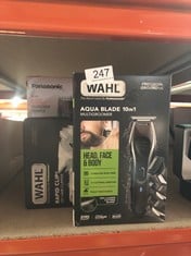 QUANTITY OF HEALTH & BEAUTY ITEMS  WAHL AQUA BLADE 10 IN 1 MULTIGROOMER, EYEBROW ATTACHMENT, BEARD TRIMMERS, BODY TRIMMERS, MEN’S BEARD TRIMMER, STUBBLE TRIMMING, BODY SHAVING, FACE GROOMING, FULLY W