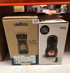 LAVAZZA, A MODO MIO TINY ECO, COFFEE CAPSULE MACHINE, COMPACT, COMPATIBLE WITH A MODO MIO COFFEE PODS, WITH AUTOMATIC SHUT-OFF, REMOVABLE AND ADJUSTABLE CUP REST, 1450 W, 220-240 V AC, 50-60 HZ, BLAC