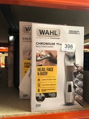 QUANTITY OF HEALTH & BEAUTY ITEMS  WAHL CHROMIUM 11-IN-1 MULTIGROOMER, EYEBROW CUTTING ABILITY, BODY TRIMMERS, MEN’S BEARD TRIMMER, STUBBLE TRIMMING, BODY SHAVING, FACE GROOMING, FULLY WASHABLE, MALE