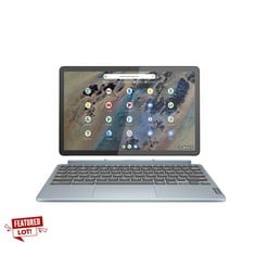 LENOVO IDEAPAD DUET 3 11" CHROMEBOOK LAPTOP (QUALCOMM SNAPDRAGON 7C, 4GB RAM, 64GB EMMC) - MISTY BLUE. RRP £297: LOCATION - J RACK