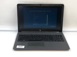 HP 250 G7 NOTEBOOK 128GB LAPTOP: MODEL NO TPN-C135. INTEL CELERON N4020, 8GB RAM, 15.5" SCREEN: LOCATION - E RACK