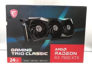 MSI AMD RADEON RX 7900 XTX GAMING TRIO CLASSIC 24GB GRAPHICS CARD.: LOCATION - A RACK