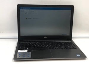 DELL VOSTRO 5568 LAPTOP: MODEL NO P62F001. INTEL CORE I5-7200U, 8GB RAM,: LOCATION - N RACK