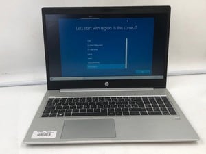 HP PROBOOK 455 G7 128GB LAPTOP.. AMD RYZEN 3 4300U WITH RADEON GRAPHICS, 8GB RAM,: LOCATION - N RACK