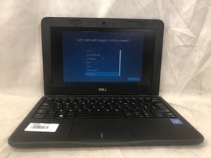 DELL LATITUDE 3190 64GB LAPTOP: MODEL NO P26T. INTEL CELERON N4120, 4GB RAM, 11.5" SCREEN: LOCATION - O RACK