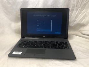 HP 250 G7 NOTEBOOK 128GB LAPTOP: MODEL NO RTL8821CE. INTEL CELERON N4020, 4GB RAM, 15.5" SCREEN: LOCATION - R RACK