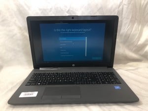 HP 250 G7 NOTEBOOK 128GB LAPTOP: MODEL NO TPN-C135. INTEL CELERON N4020, 4GB RAM,: LOCATION - S RACK