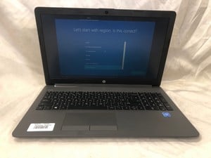 HP 250 G7 NOTEBOOK 128GB LAPTOP: MODEL NO TPN-C135. INTEL CELERON N4020, 4GB RAM,: LOCATION - T RACK