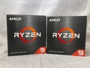 2X AMD RYZEN 9 5950 X 5000 SERIES PROCESSORS  CPU CHIP. (SMASHED / SALVAGE / SPARES): LOCATION - T RACK