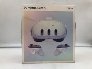 META QUEST 3 128 GB VR HEADSET (RRP - £469): :: LOCATION - U RACK