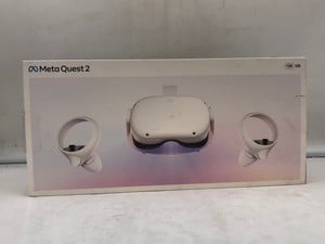 META QUEST 2 128GB V.R HEADSET.MODEL NO KW49CM:: LOCATION - U RACK