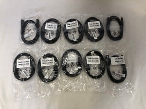 10X LENOVO 1M USB C TO C CABLE ACCESSORY: MODEL NO SC11B41470:: LOCATION - U RACK