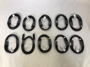 10X LENOVO 1M USB C TO C CABLE ACCESSORY: MODEL NO SC11B41470:: LOCATION - U RACK