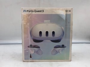 META QUEST 3 128GB VR HEADSET (RRP £409): LOCATION - U RACK