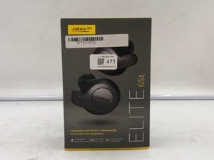 JABRA ELITE 65T BLUETOOTH EARBUDS: MODEL NO 100-99000000-60:: LOCATION - V RACK