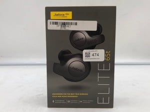 JABRA ELITE 65T BLUETOOTH EARBUDS: MODEL NO 100-99000000-60:: LOCATION - V RACK