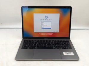 APPLE MACBOOK PRO 128GB LAPTOP.. INTEL CORE I5-7360U, 8GB RAM,: LOCATION - V RACK