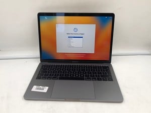 APPLE MACBOOK PRO 256GB SSD LAPTOP: MODEL NO A1708. INTEL CORE I5-7360U, 8GB RAM,: LOCATION - V RACK