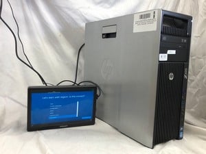 HP Z620 WORKSTATION X2 500GB HDD PC: MODEL NO FCLSA-1102. X2 INTEL XEON E5-2630V2, 32GB RAM,: LOCATION - B RACK