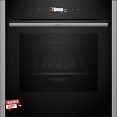 NEFF BUILT IN SINGLE SLIDE AND HIDE OVEN IN BLACK / STAINLESS STEEL - MODEL NO. B54CR31N0B/E4 - RRP £799