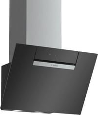 BOSCH SERIES 2 WALL MOUNTED 60CM ANGLED COOKER HOOD - MODEL NO. DWK67EM60B - RRP £449