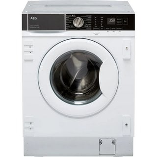 AEG INTEGRATED WASHING MACHINE : MODEL LF7E7431BI - RRP £749: LOCATION - C2