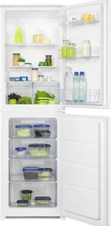 ZANUSSI INTEGRATED FRIDGE FREEZER : MODEL ZNLN18ES5 - RRP £649: LOCATION - D2