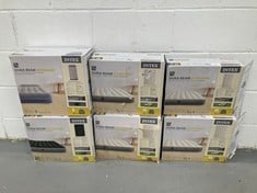 6 X INTEX MATTRESSES INCLUDING STANDARD DURA-BEAM MATTRESS MEASURING 99CM X 1.91CM X 30CM .