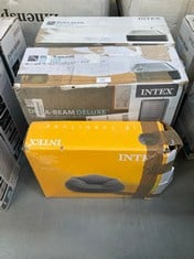 3 X INTEX INFLATABLES INCLUDING DURA-BEAM DELUXE MATTRESS SIZE 46CM.