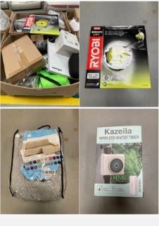 PALLET MISCELLANEOUS HOUSEHOLD ITEMS INCLUDING RYOBI.