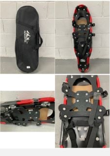 NACATIN RED AND BLACK ALUMINIUM SNOWSHOES .