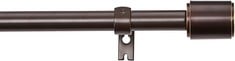 33 X CURTAIN ROD WITH END CAPS,91,4-183 CM. CM, DARK BRONZE.