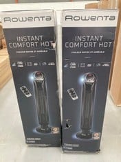 2 X TOWER HEATER ROWENTA INTENSE COMFORT HOT MODEL SO/SE942X.