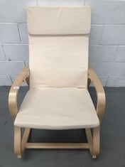 ROCKING CHAIR SONGMICS CREAM COLOUR.