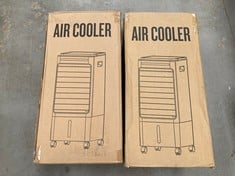 2 X PORTABLE AIR COOLER FANS AIR COOLER WHITE COLOUR MODEL RFS - 18R .