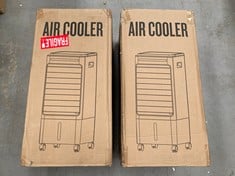 2 X PORTABLE AIR COOLER FANS AIR COOLER WHITE COLOUR MODEL RFS - 18R .