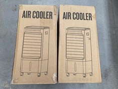 2 X PORTABLE AIR COOLER FANS AIR COOLER WHITE COLOUR MODEL RFS - 18R .