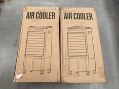 2 X PORTABLE AIR COOLER FANS AIR COOLER WHITE COLOUR MODEL RFS - 18R .