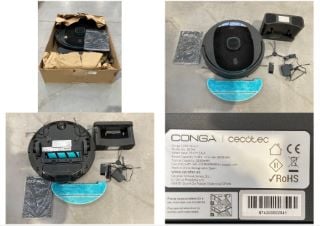 ROBOT HOOVER CONGA CECOTEC BLACK COLOUR MODEL 5290 ULTRA .